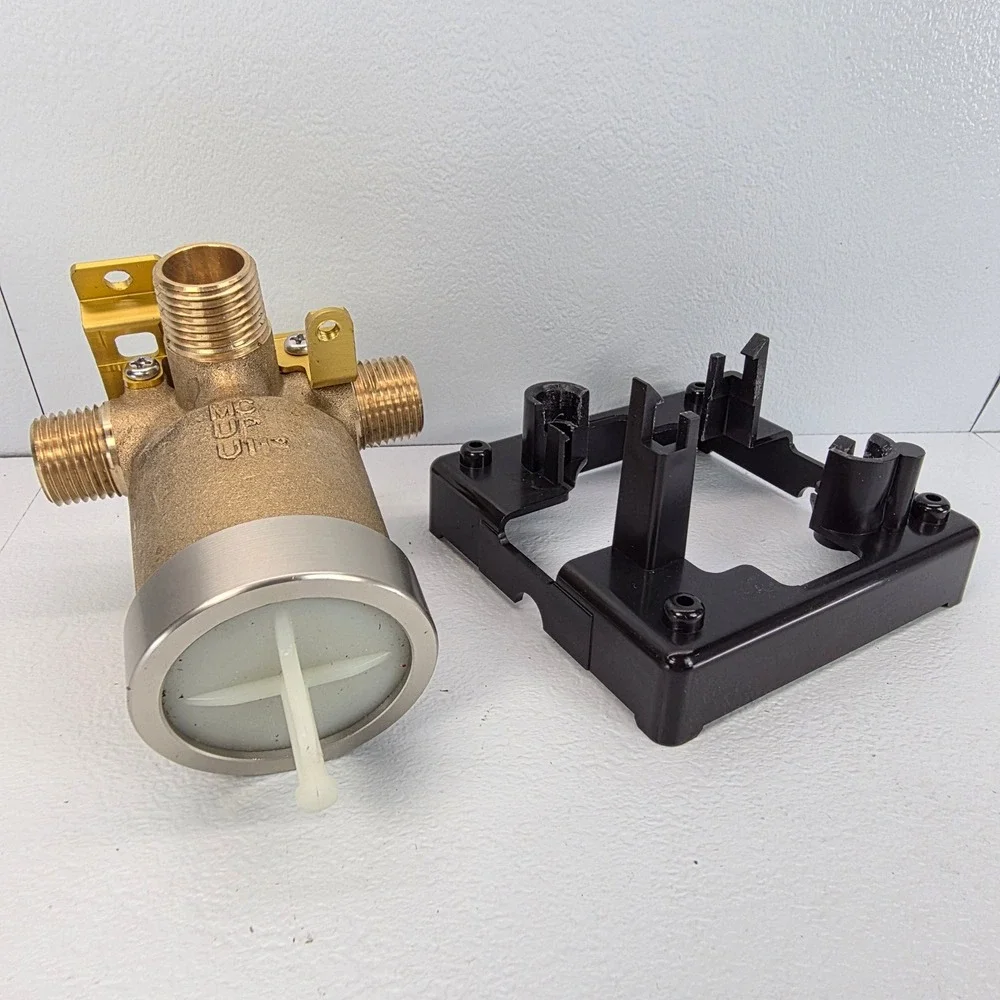 Mixing Rough In Valve Brass Mounting Bracket IPS PEX Universal Connection Delta‎